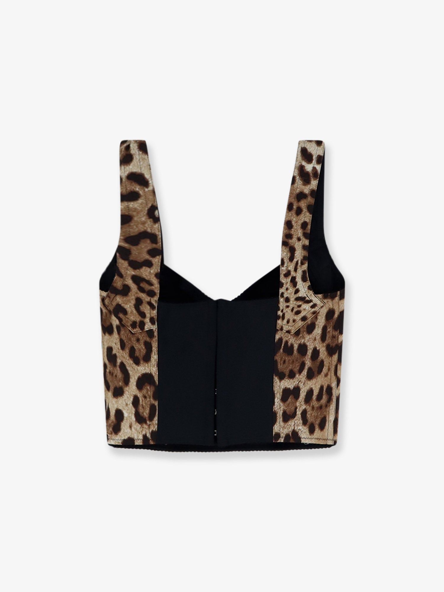 Dolce & Gabbana Cotton Blend Top With Animal Print