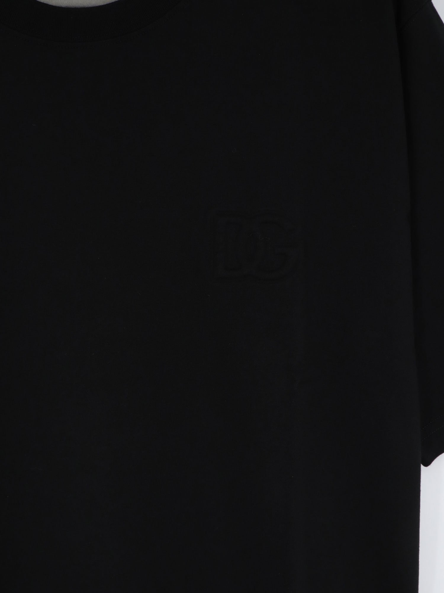 Dolce & Gabbana Cotton T-shirt With Embossed Dg Logo