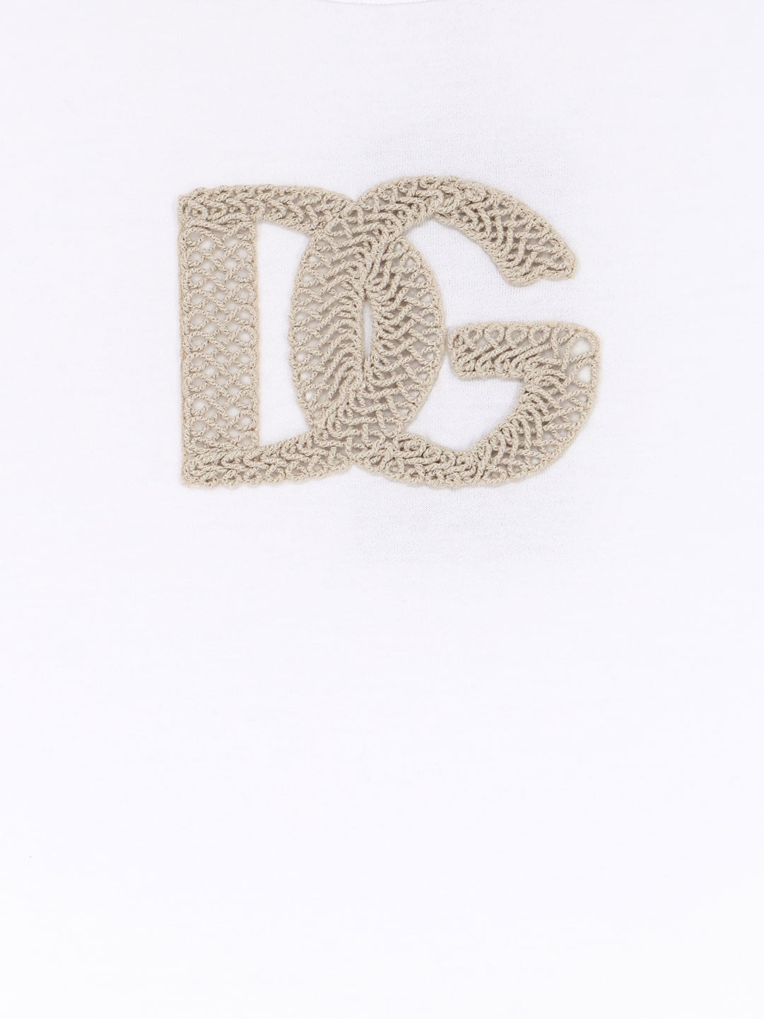 Dolce & Gabbana Cotton T-shirt With Patch Logo On The Front