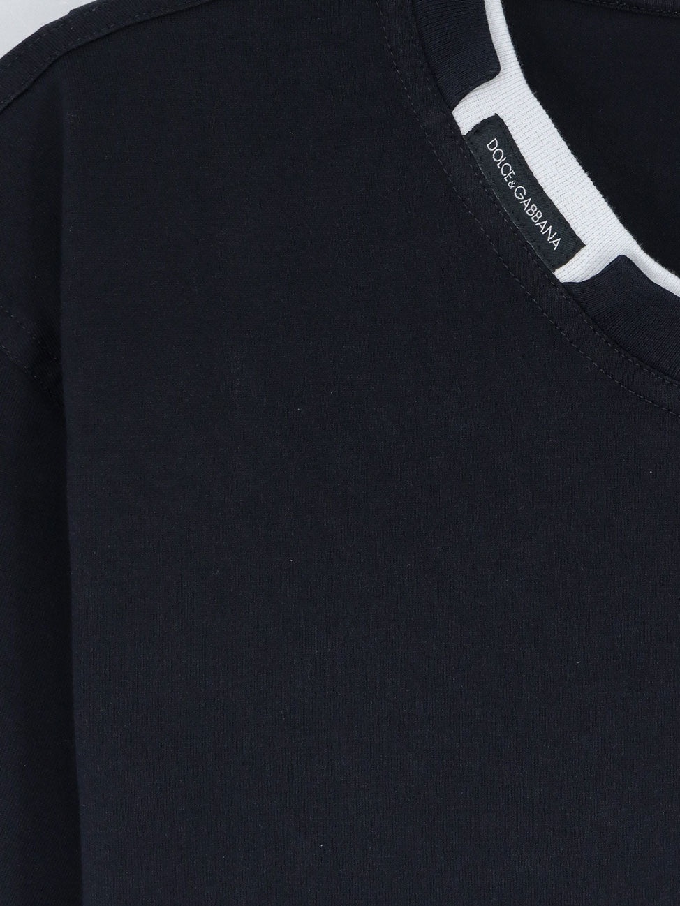 Dolce & Gabbana Cotton T-shirt With Contrasting Profile