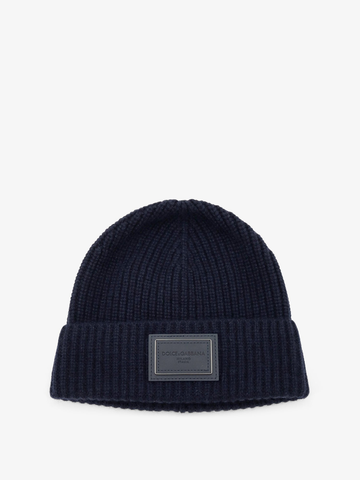 Dolce & Gabbana Ribbed Cashmere Hat