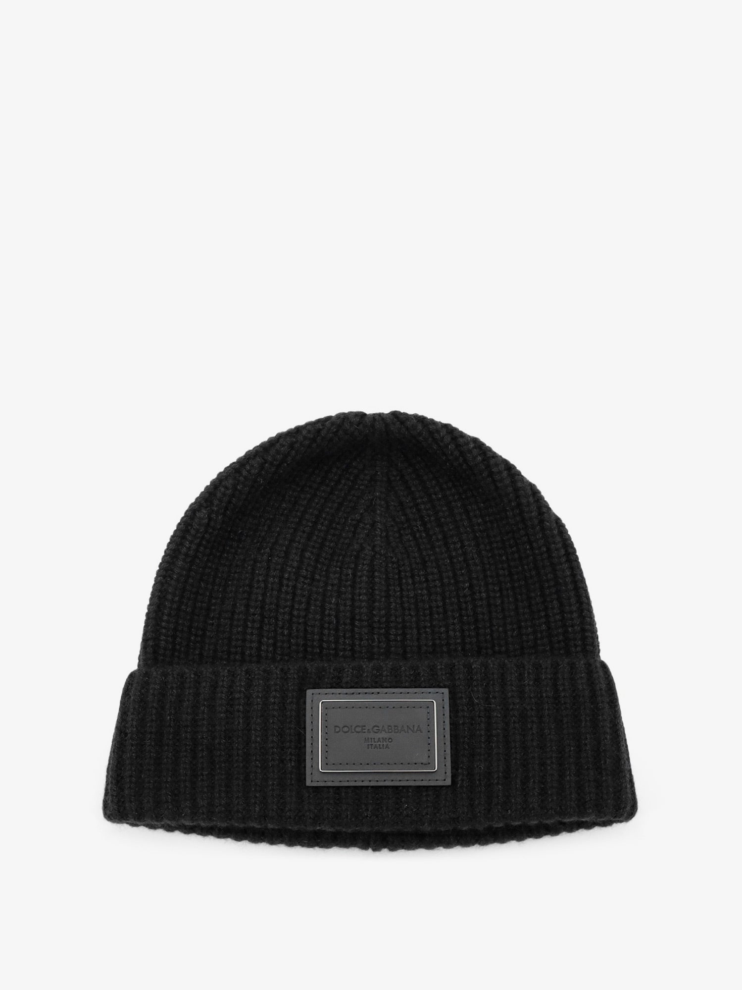 Dolce & Gabbana Ribbed Cashmere Hat