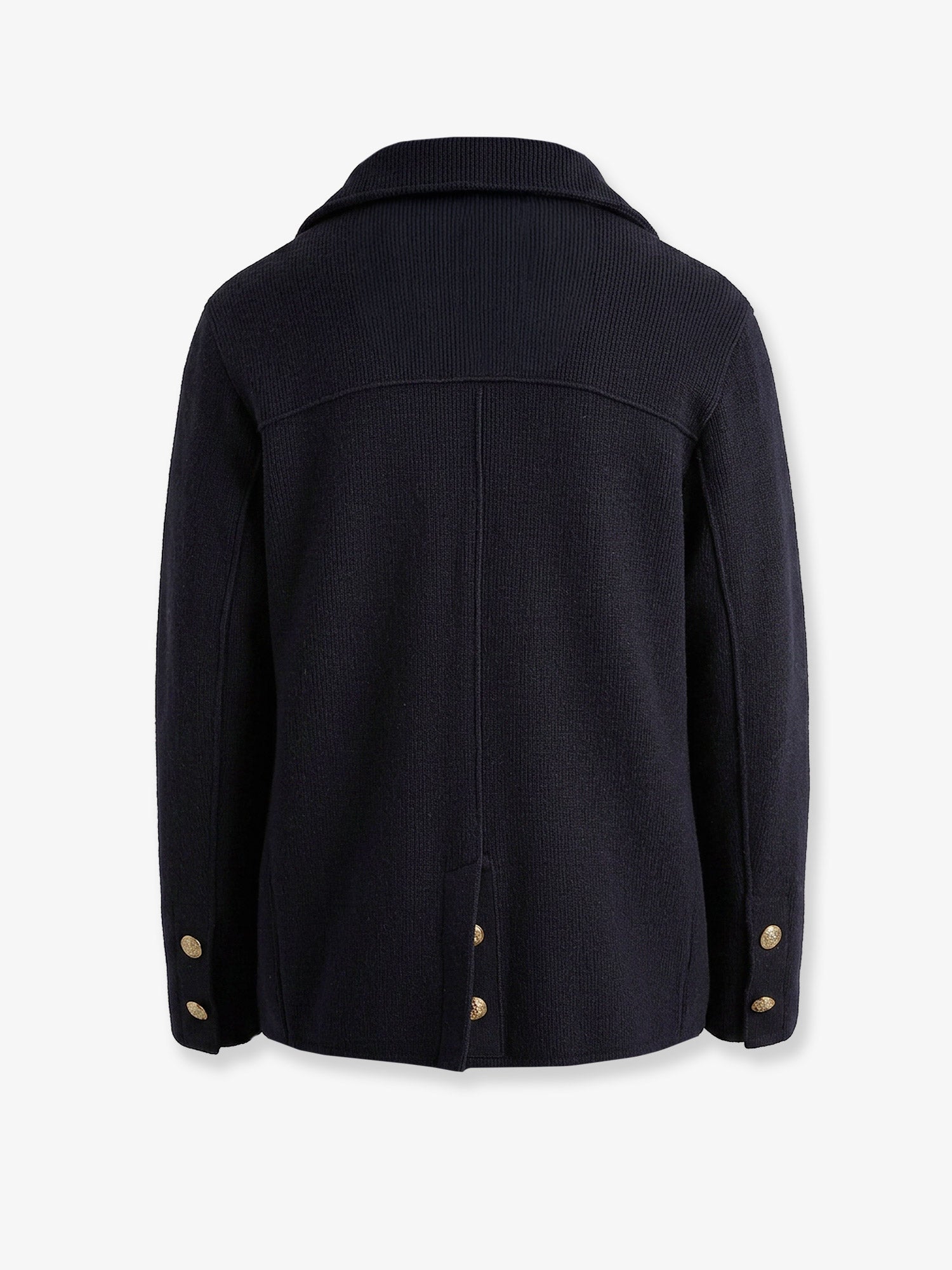 Dolce & Gabbana Virgin Wool Blazer With Iconic Crest