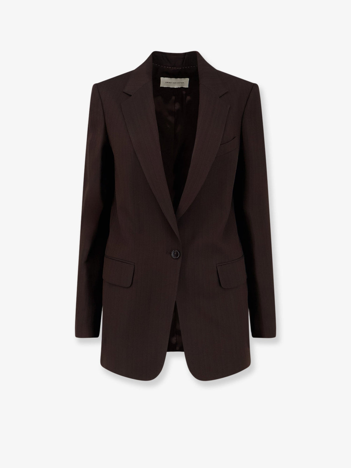 Dries Van Noten Voles Striped Viscose Blazer