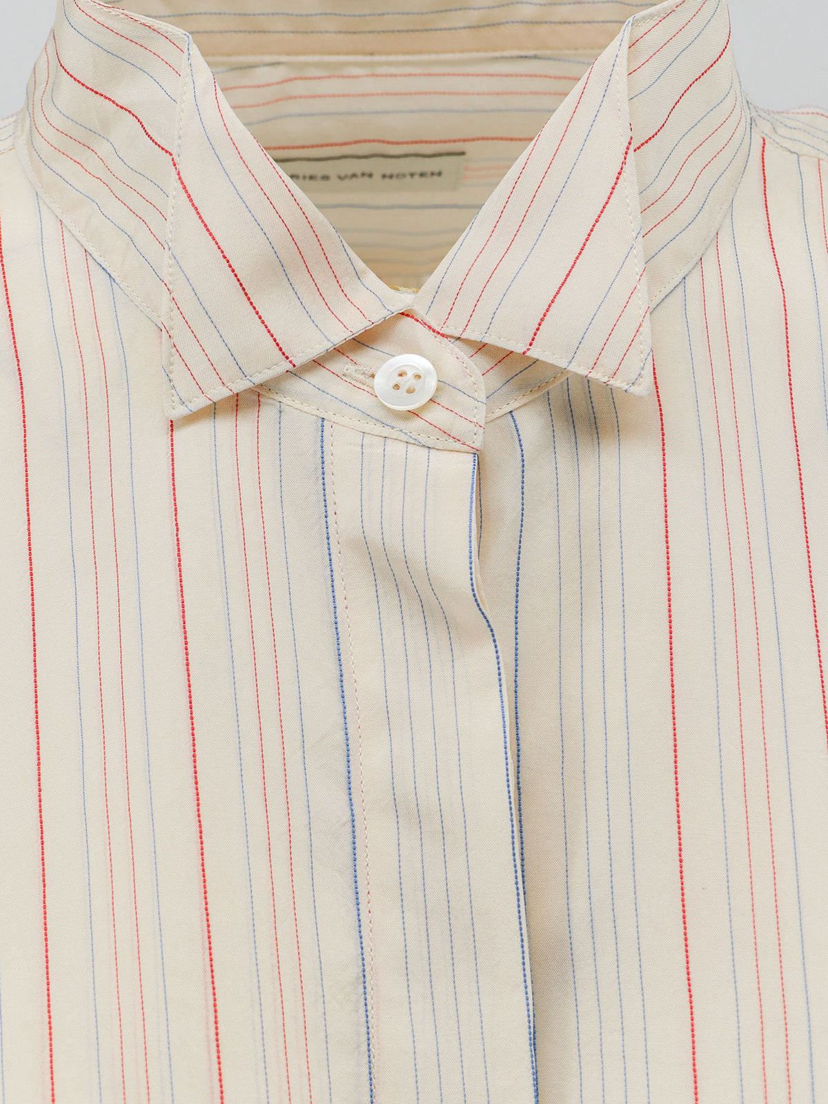 Dries Van Noten Viscose Blend Shirt With Striped Pattern