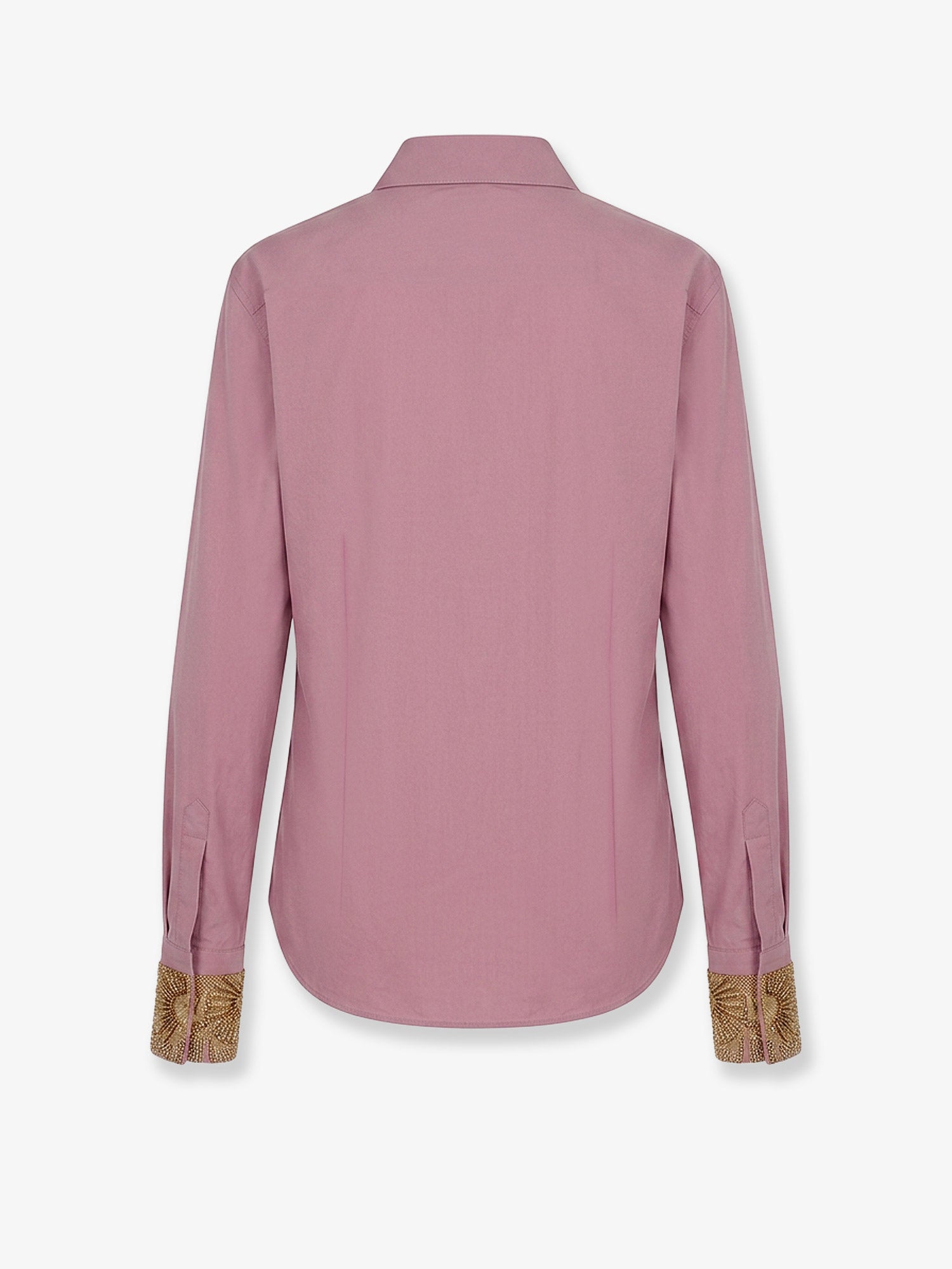Dries Van Noten Chloris Cotton Shirt With Embroiders Cuffs
