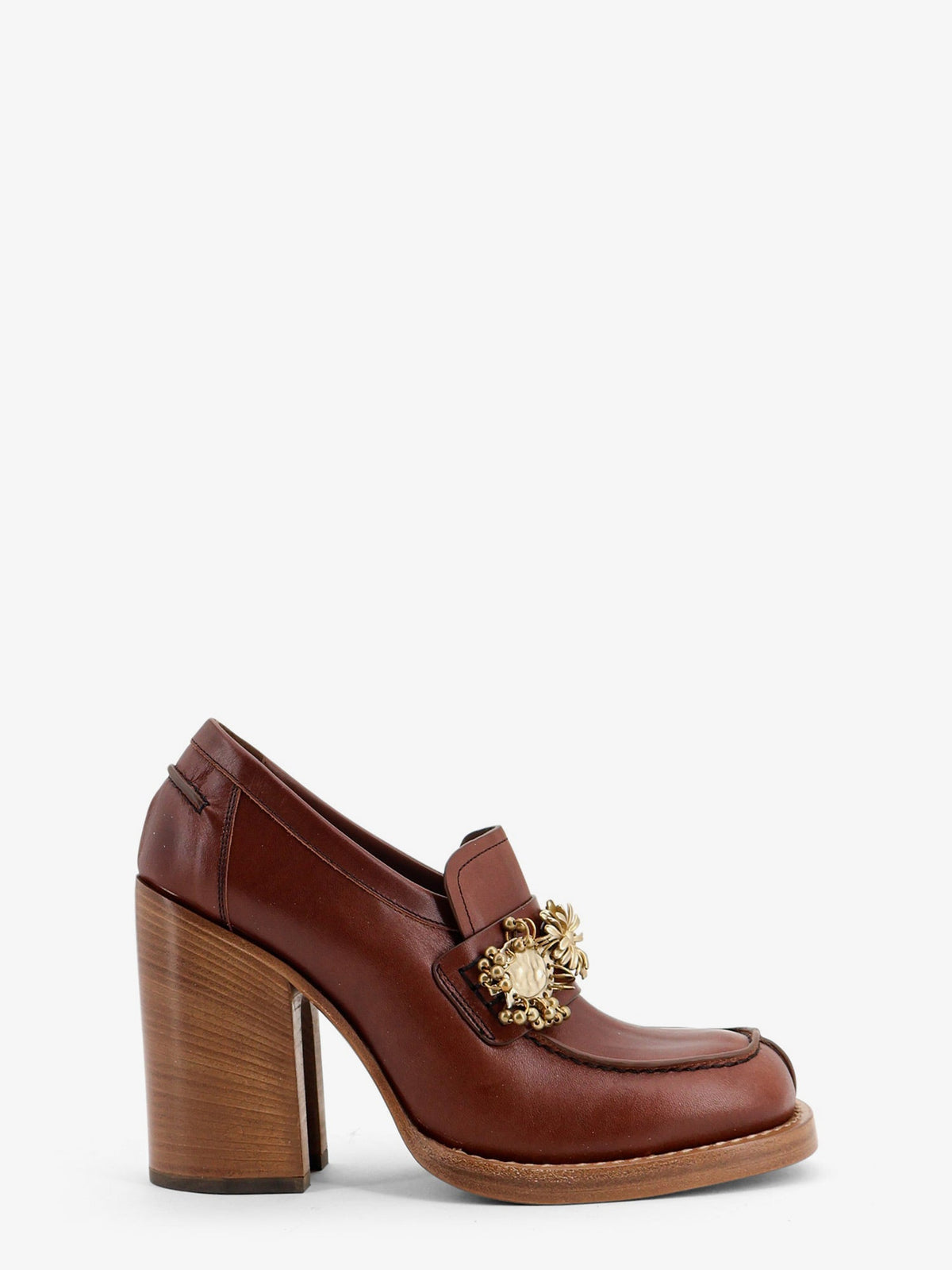 Dries Van Noten Leather Loafers With Hells