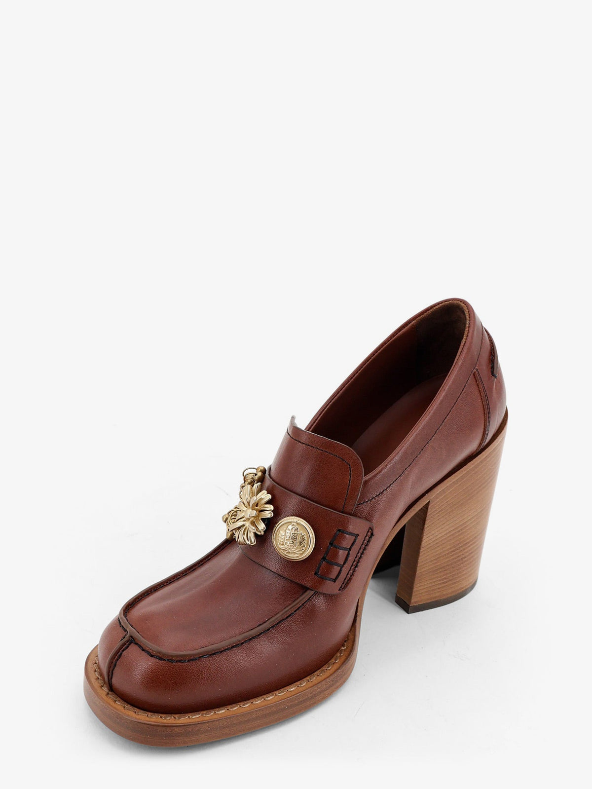 Dries Van Noten Leather Loafers With Hells