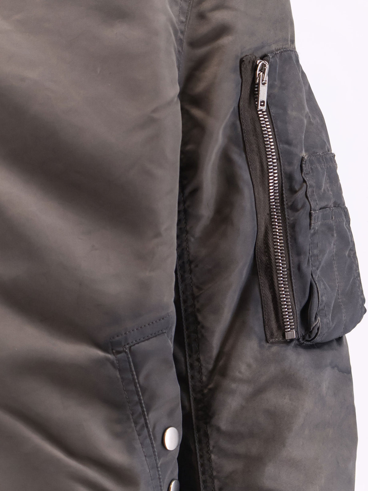 DRKSHDW Classic Flight Bomber Jacket With Washed-out Effect