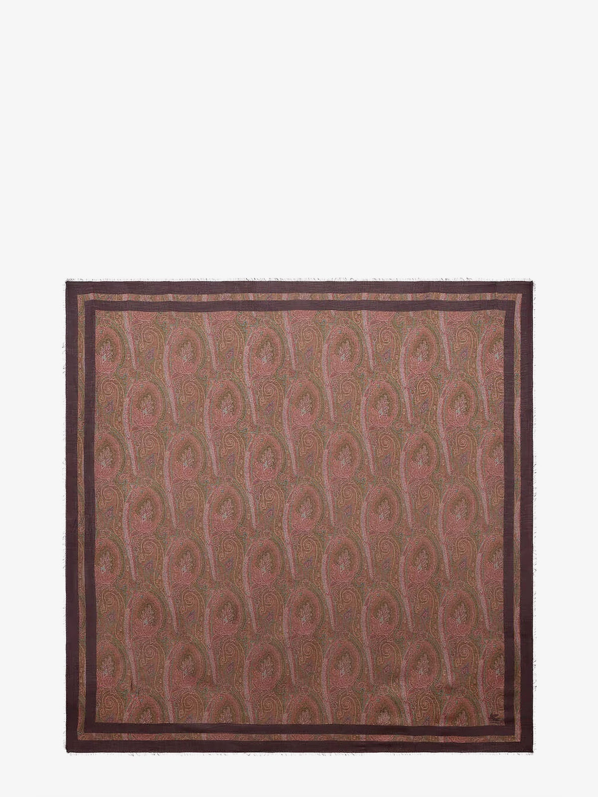Etro Modal And Cashmere Shawl With Paisley Pattern