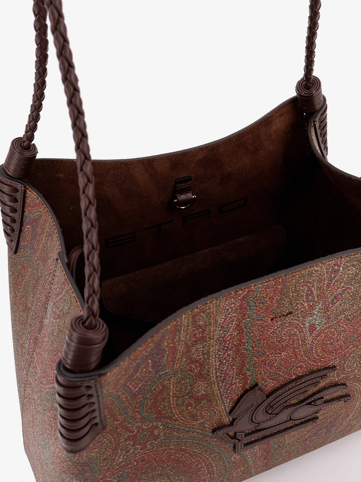 Etro Libra M Arnica Paisley Fabric Shopping Bag
