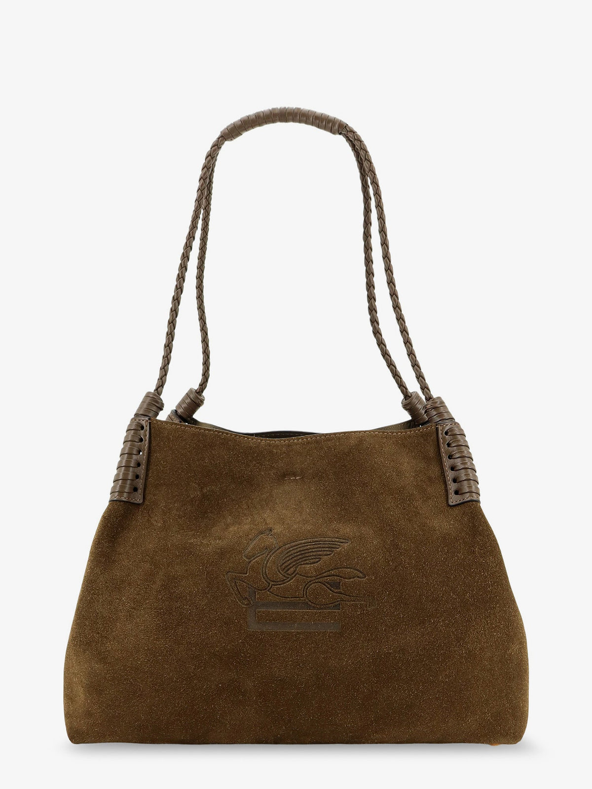 Etro Libra S Arnica Suede Shopping Bag