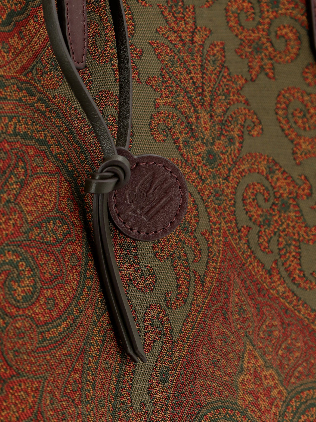 Etro Love Trotter Paisley Jacquard Shopping Bag With Leather Handles
