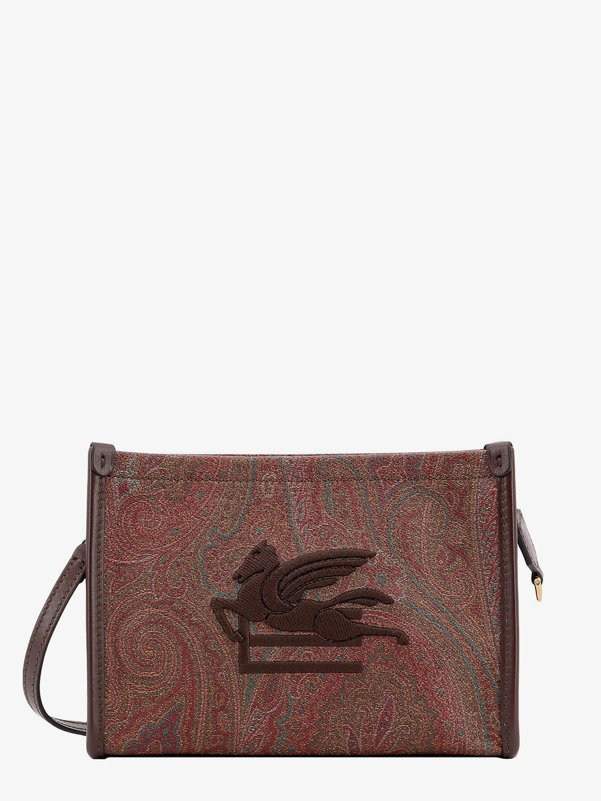 Etro Pegaso Arnica Paisley Fabric Pouch