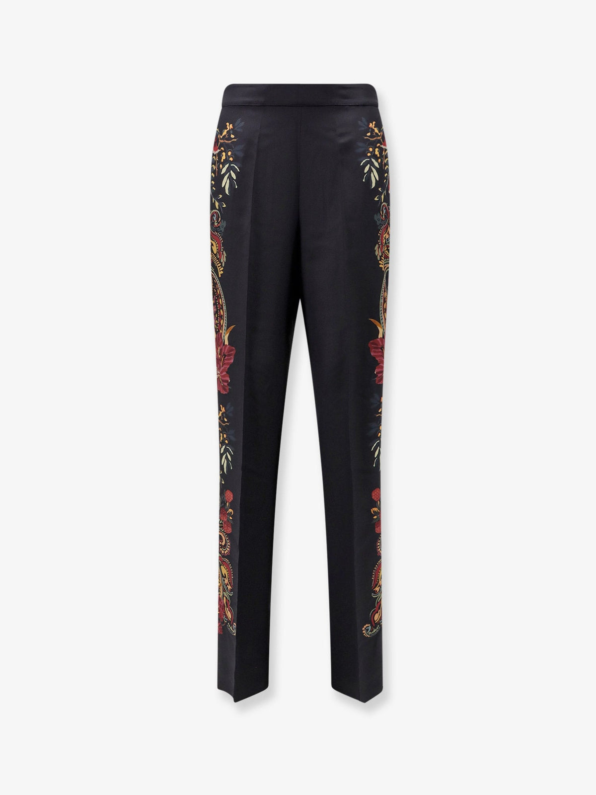 Etro Silk Trousers With Paisley Pattern