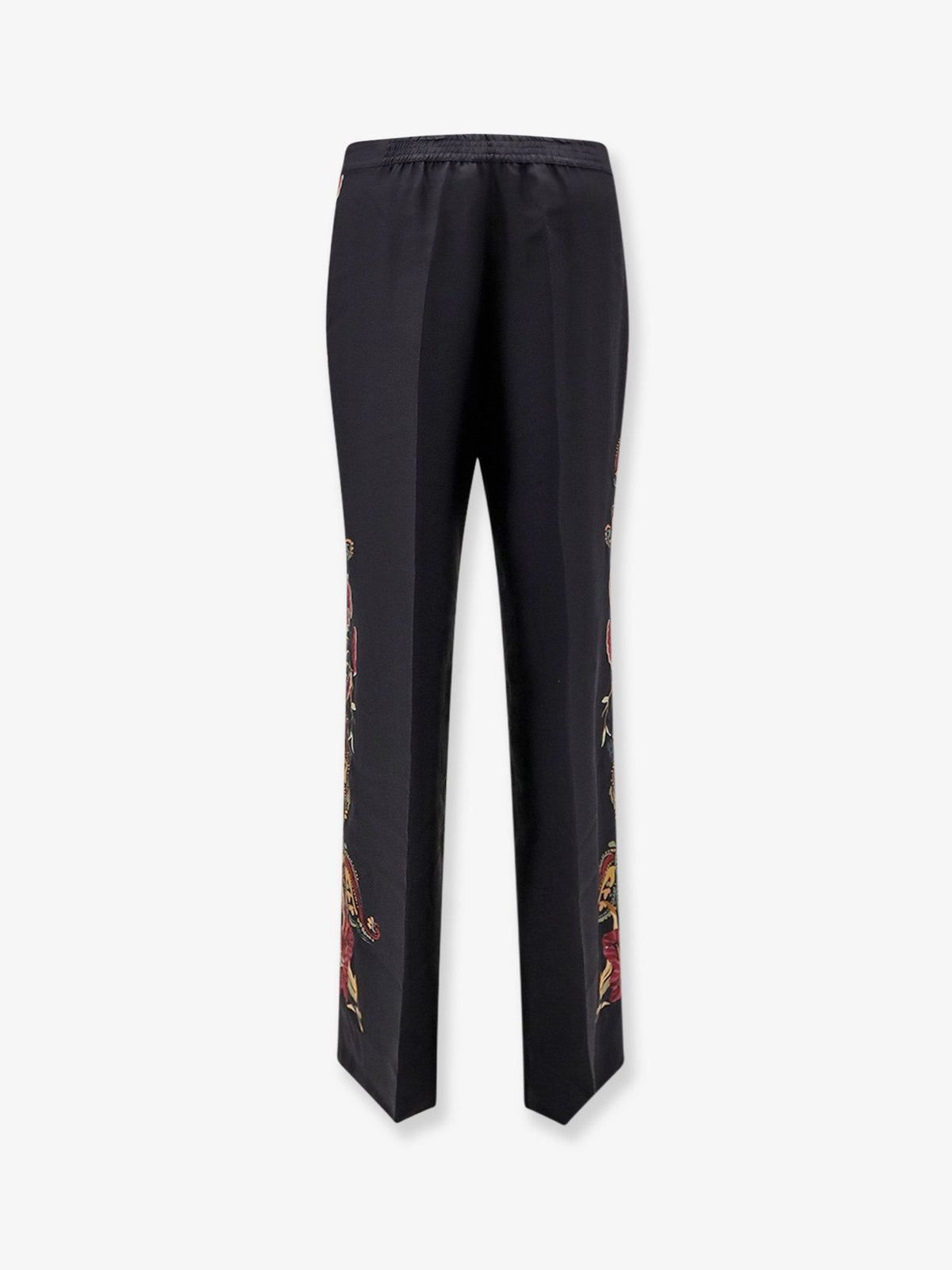 Etro Silk Trousers With Paisley Pattern
