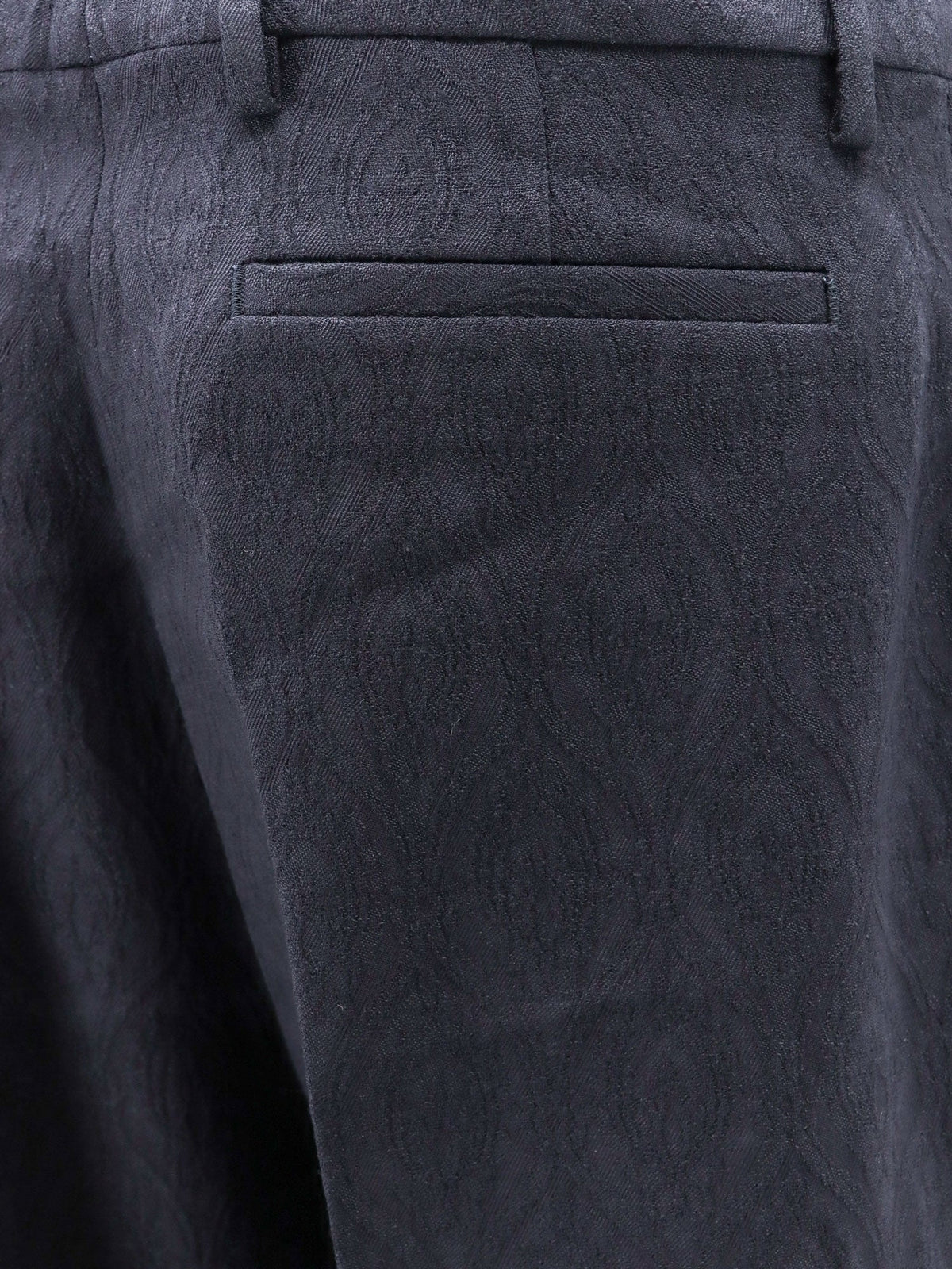 Etro Wool Blend Trousers With Paisley Pattern