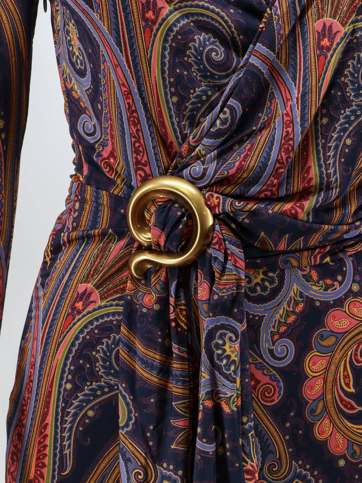 Etro Stretch Viscose Dress With Iconic Pattern