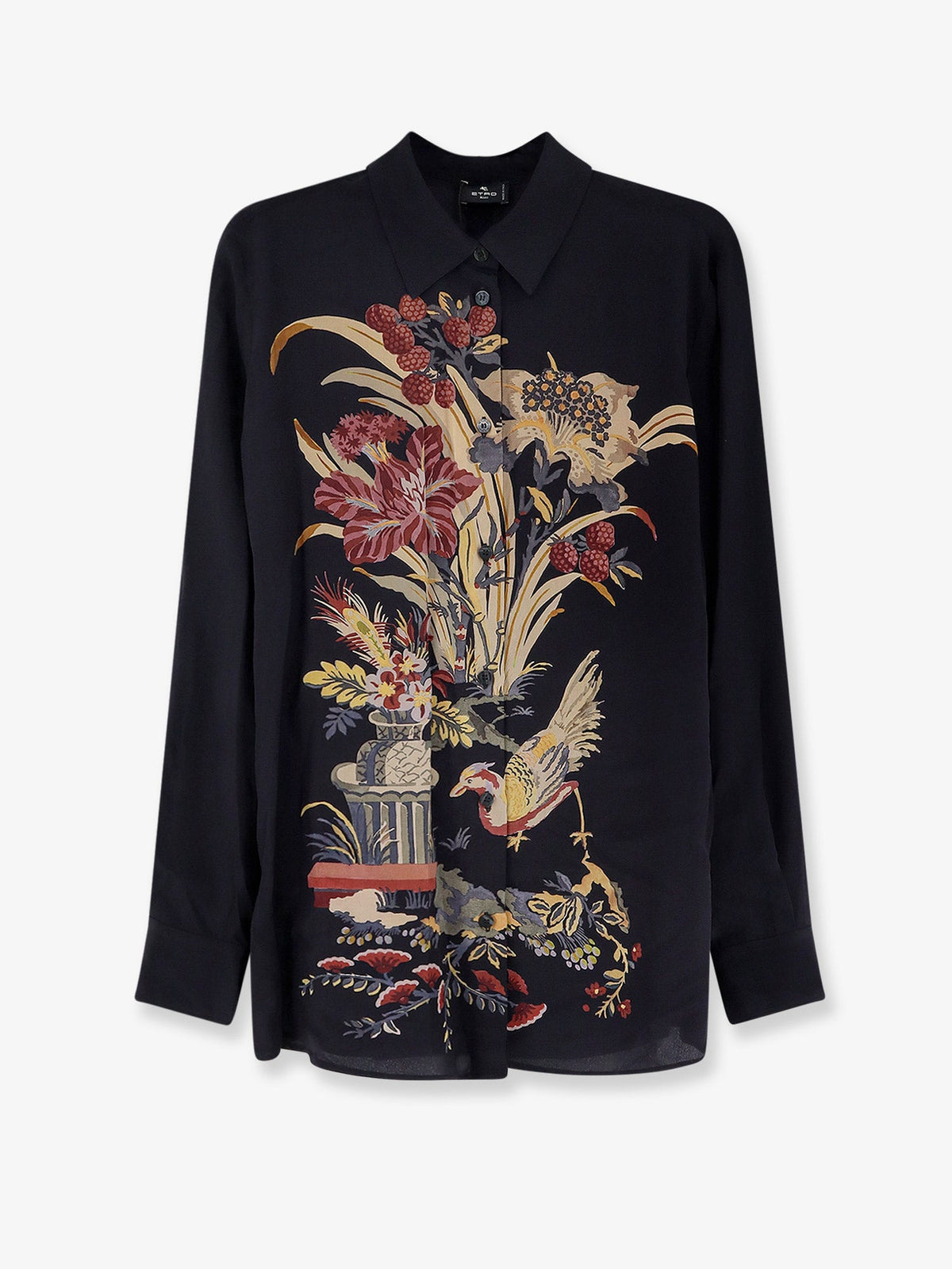 Etro Silk Shirt With Frontal Print