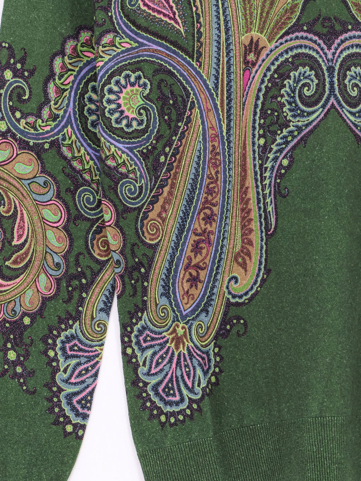 Etro Silk And Cashmere Blend Sweater With Iconic Paisley Print