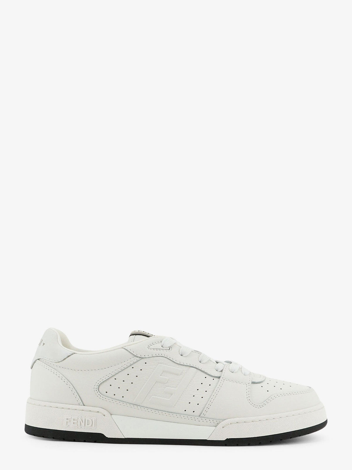 Fendi Match Leather Sneakers With Ff Monogram