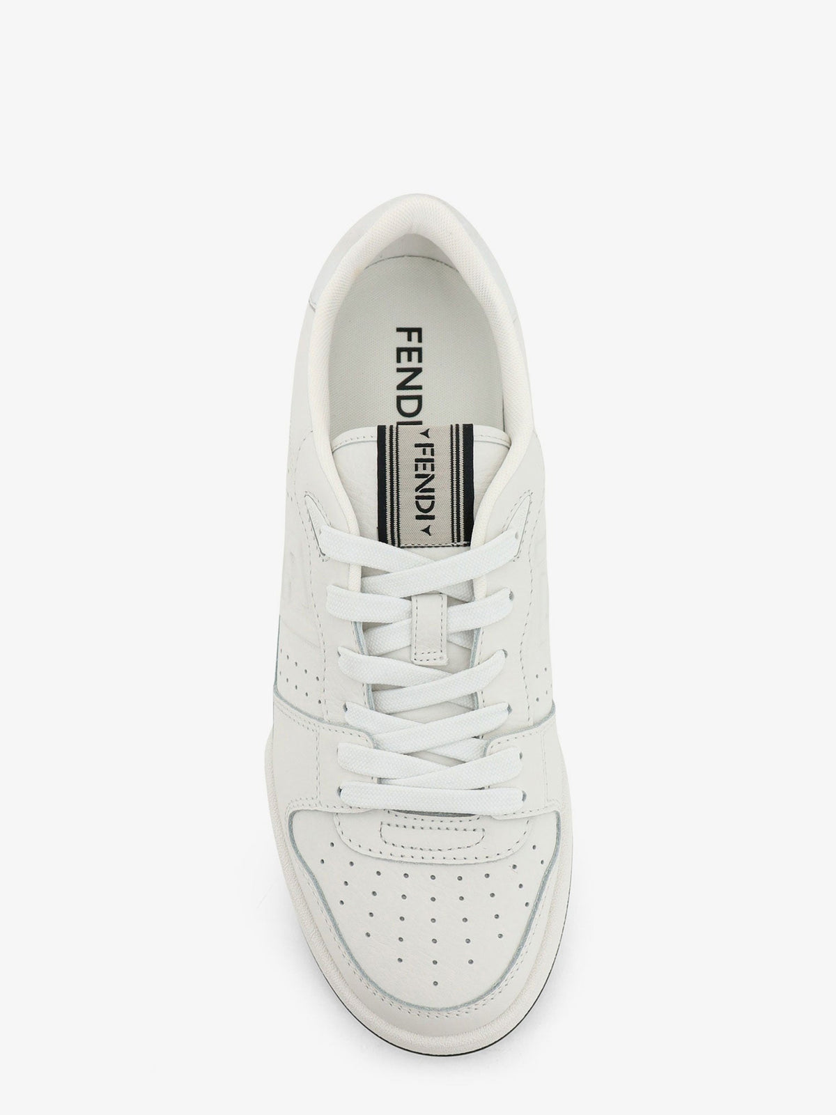 Fendi Match Leather Sneakers With Ff Monogram