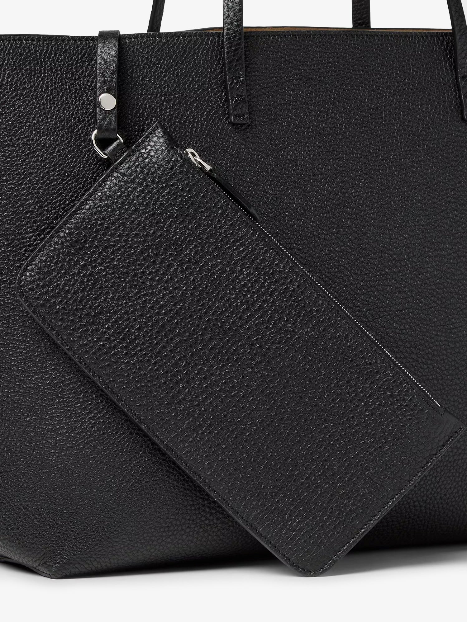 Fendi Medium Leather Roll Shopping Bag