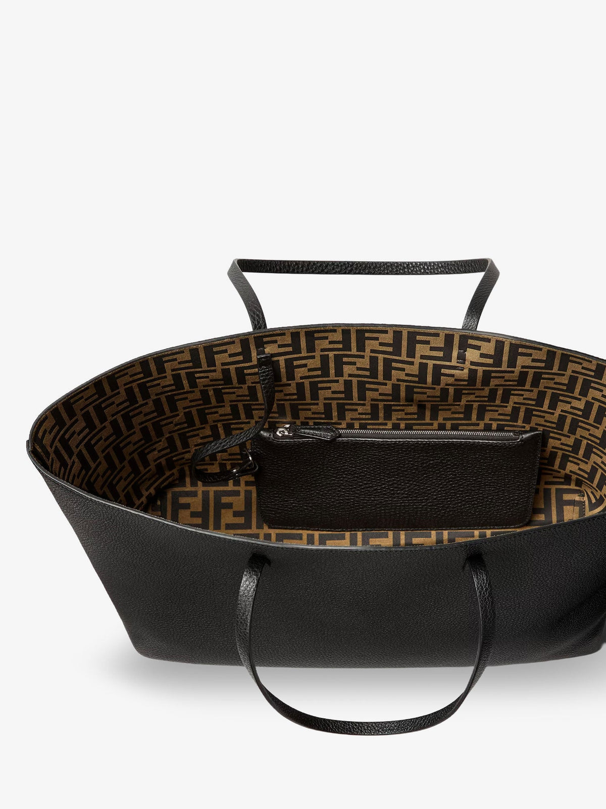 Fendi Roll Large Roman Leather Shopper