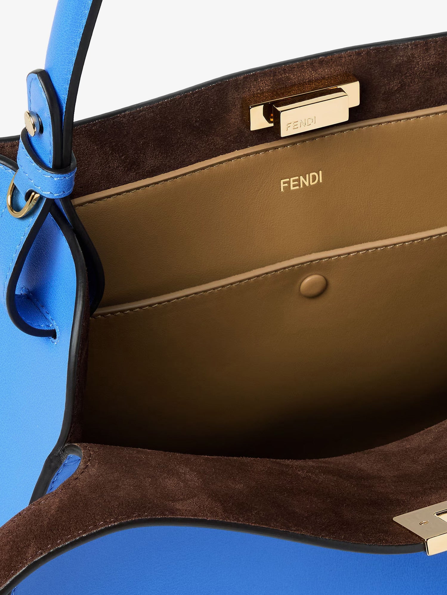 Fendi Fendi Way Medium Leather Shoulder Bag With Contrasting Lining