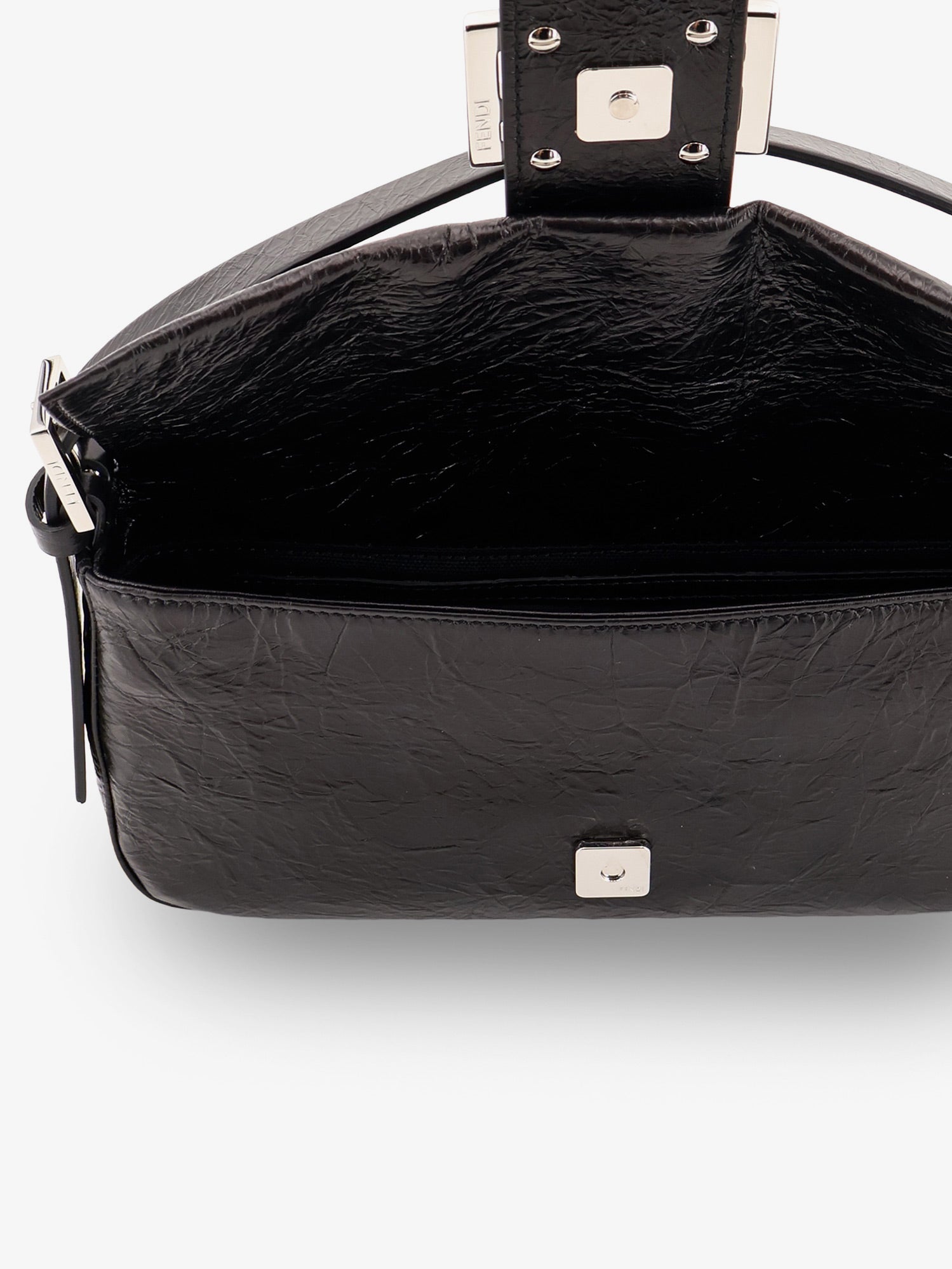 Fendi Baguette Vintage-effect Leather Shoulder Bag