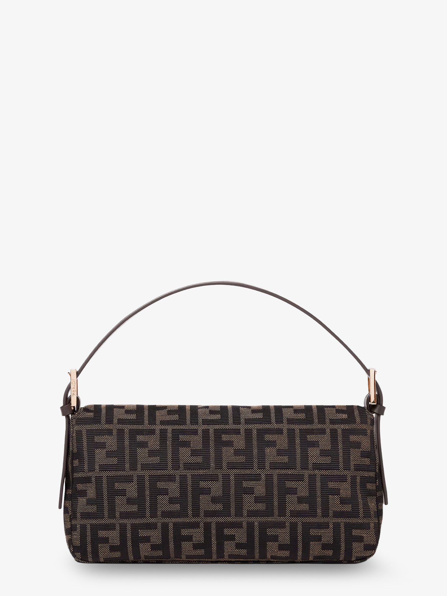 Fendi Baguette 26424 Ff Zucca Fabric Shoulder Bag