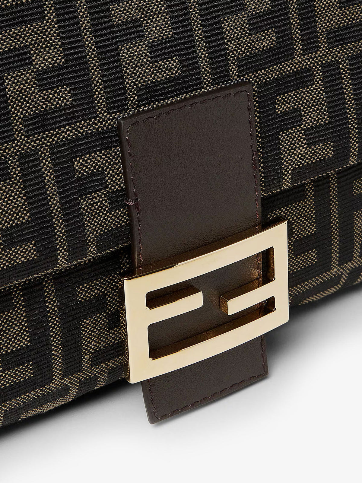 Fendi Flap 26325 Ff Zucca Jacquard Shoulder Bag