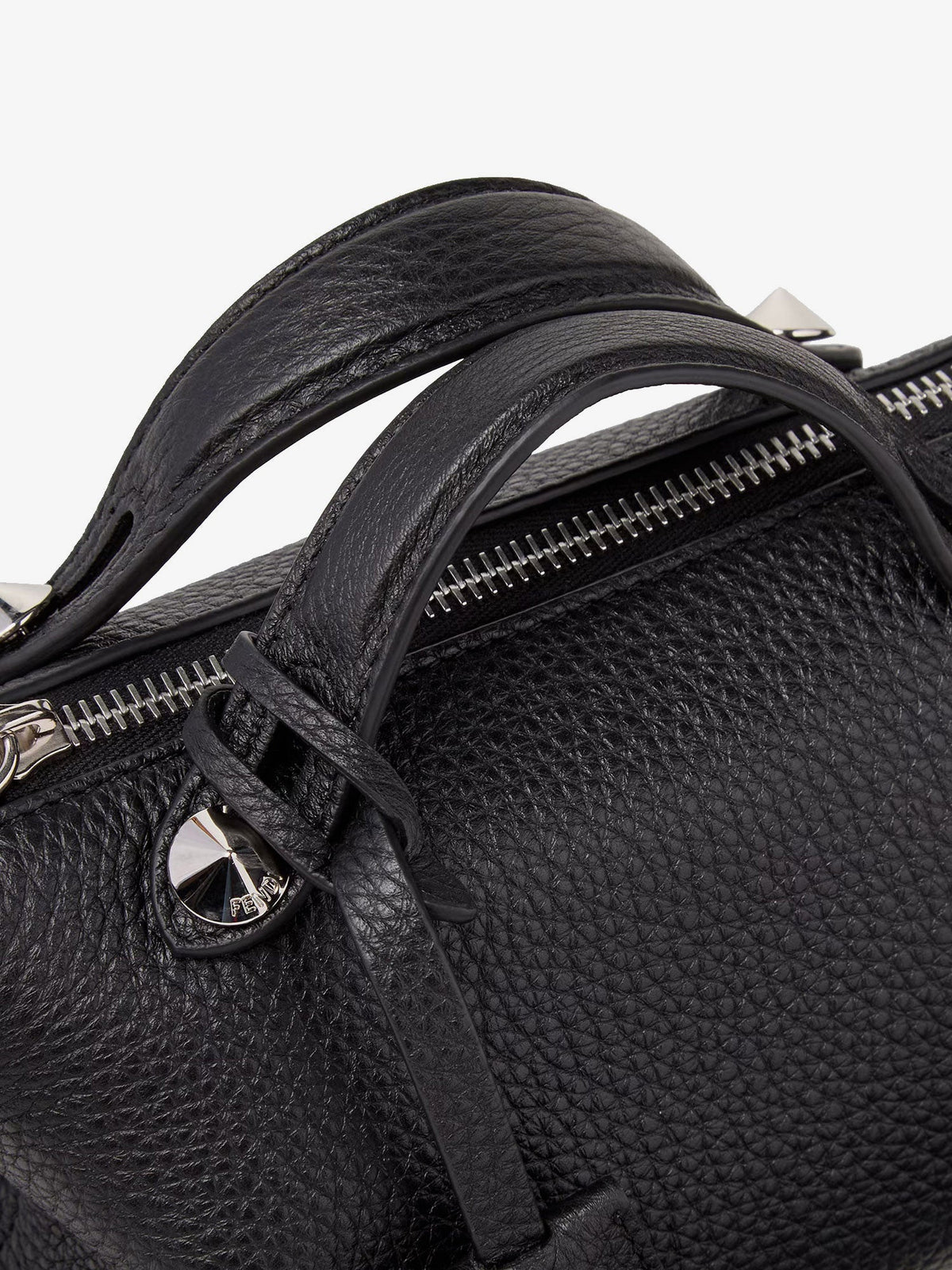 Fendi Boston Leather Handbag