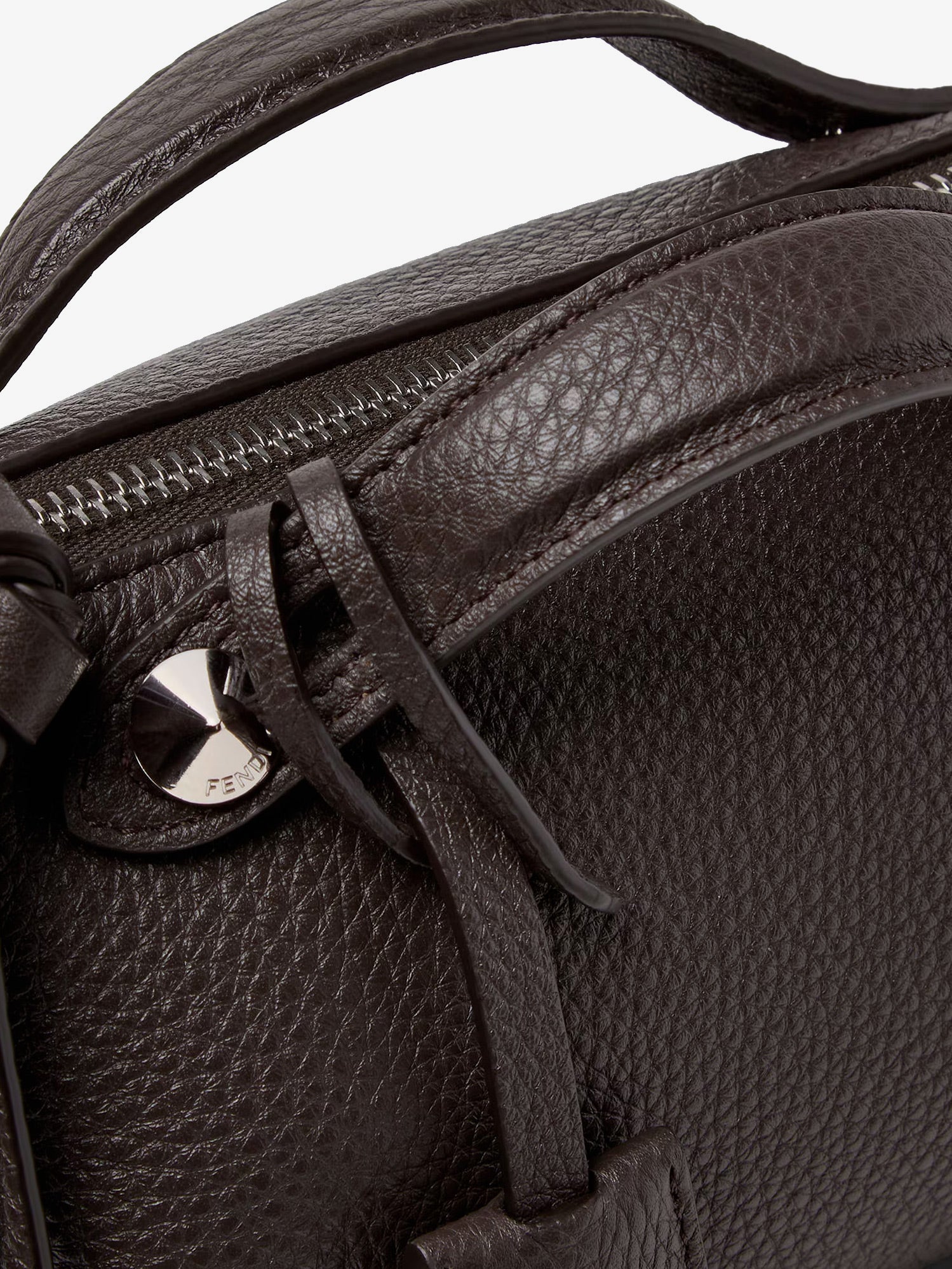 Fendi By The Way Hammered Leather Handbag