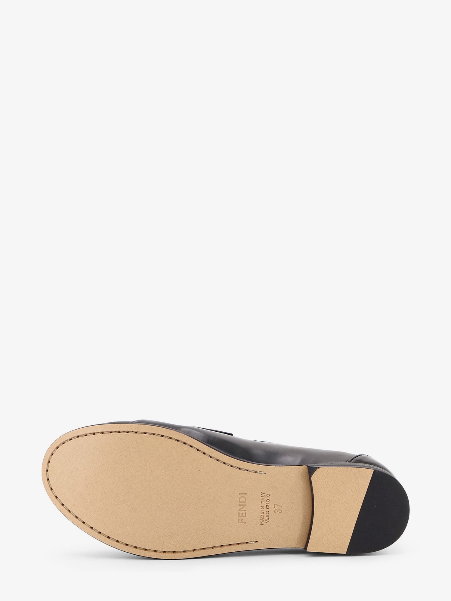 Fendi Leather Scrunch Loafers