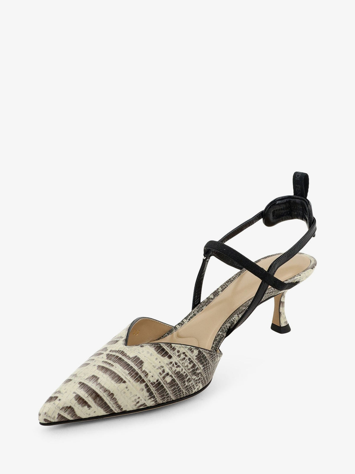 Fendi Very Colibrì Pumps With All-over Tejus Print