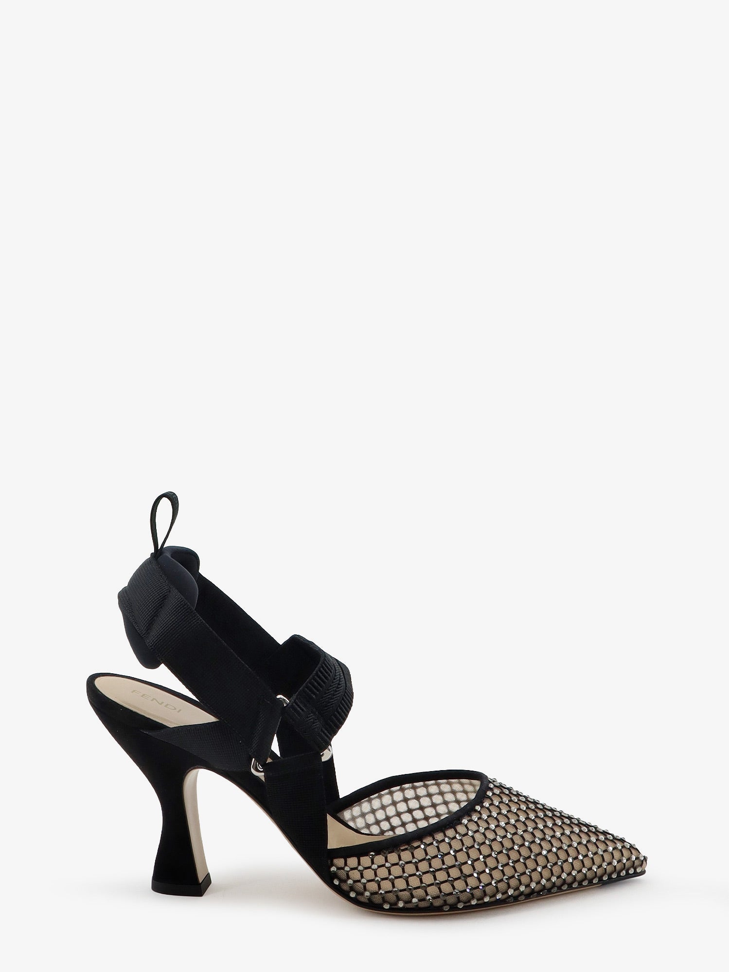 Fendi Décolleté Colibrì In Mesh E Suede