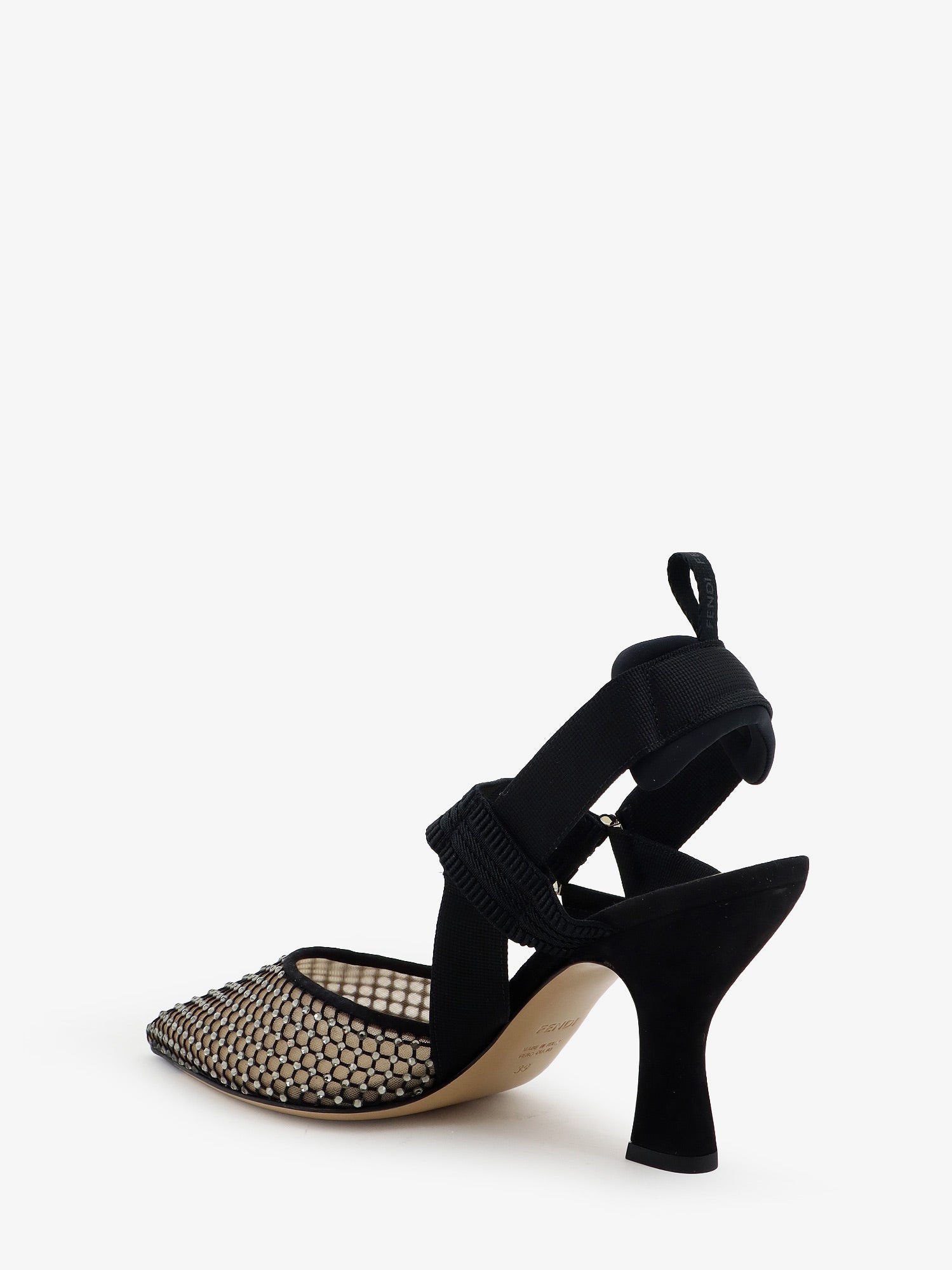 Fendi Décolleté Colibrì In Mesh E Suede