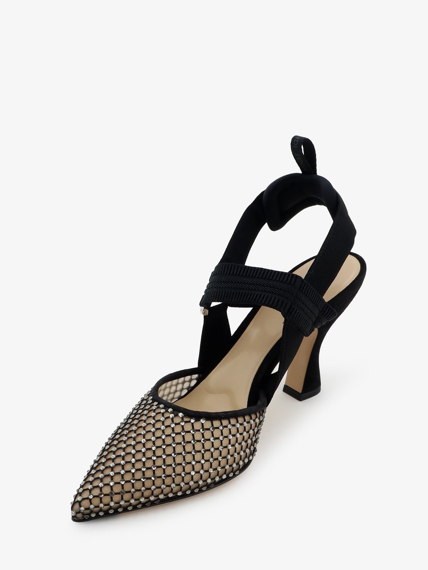 Fendi Décolleté Colibrì In Mesh E Suede