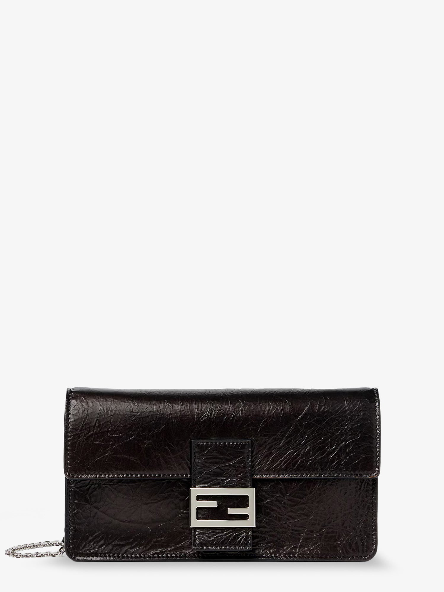Fendi Wallet On Chain Tube Leather Crossbody Bag