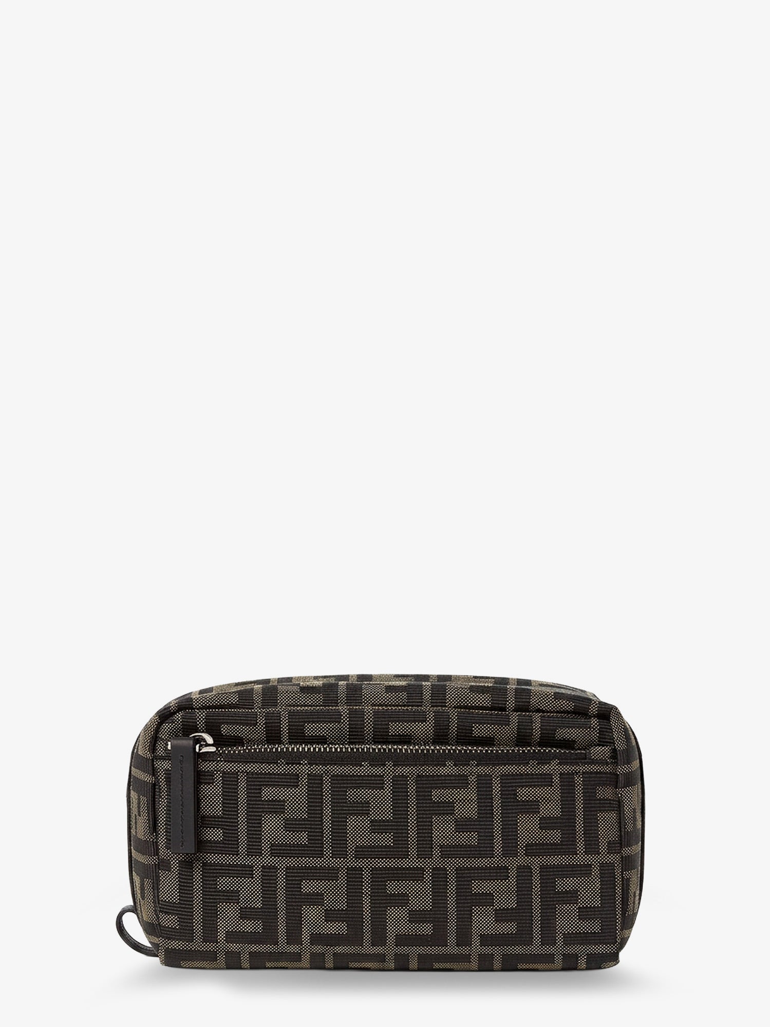 Fendi Ff Zucca Jacquard Fabric Clutch Bag