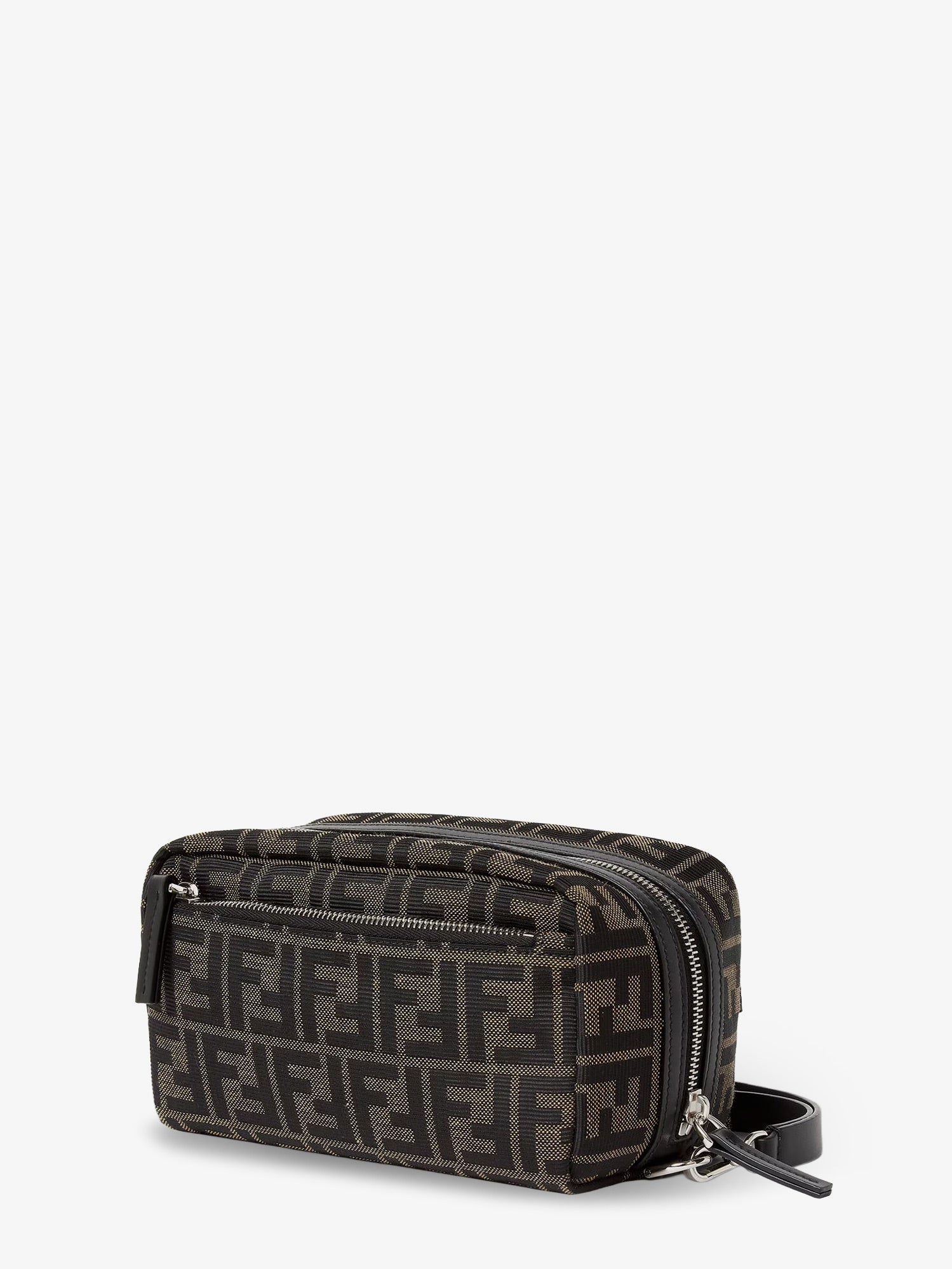 Fendi Ff Zucca Jacquard Fabric Clutch Bag