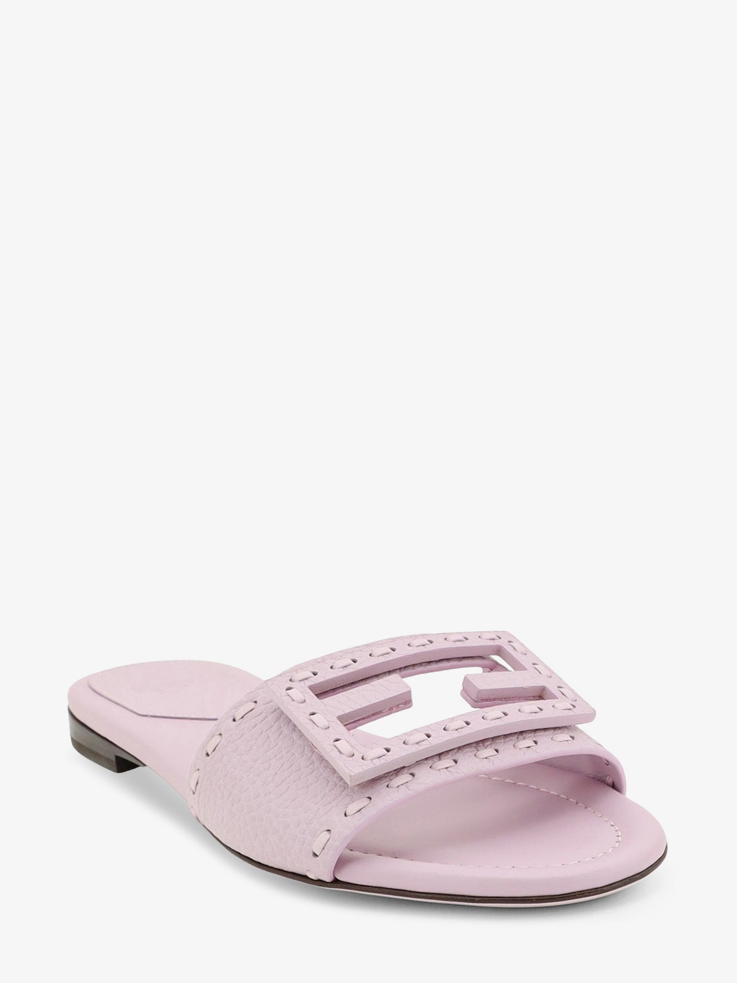 Fendi Leather Tube Sandals