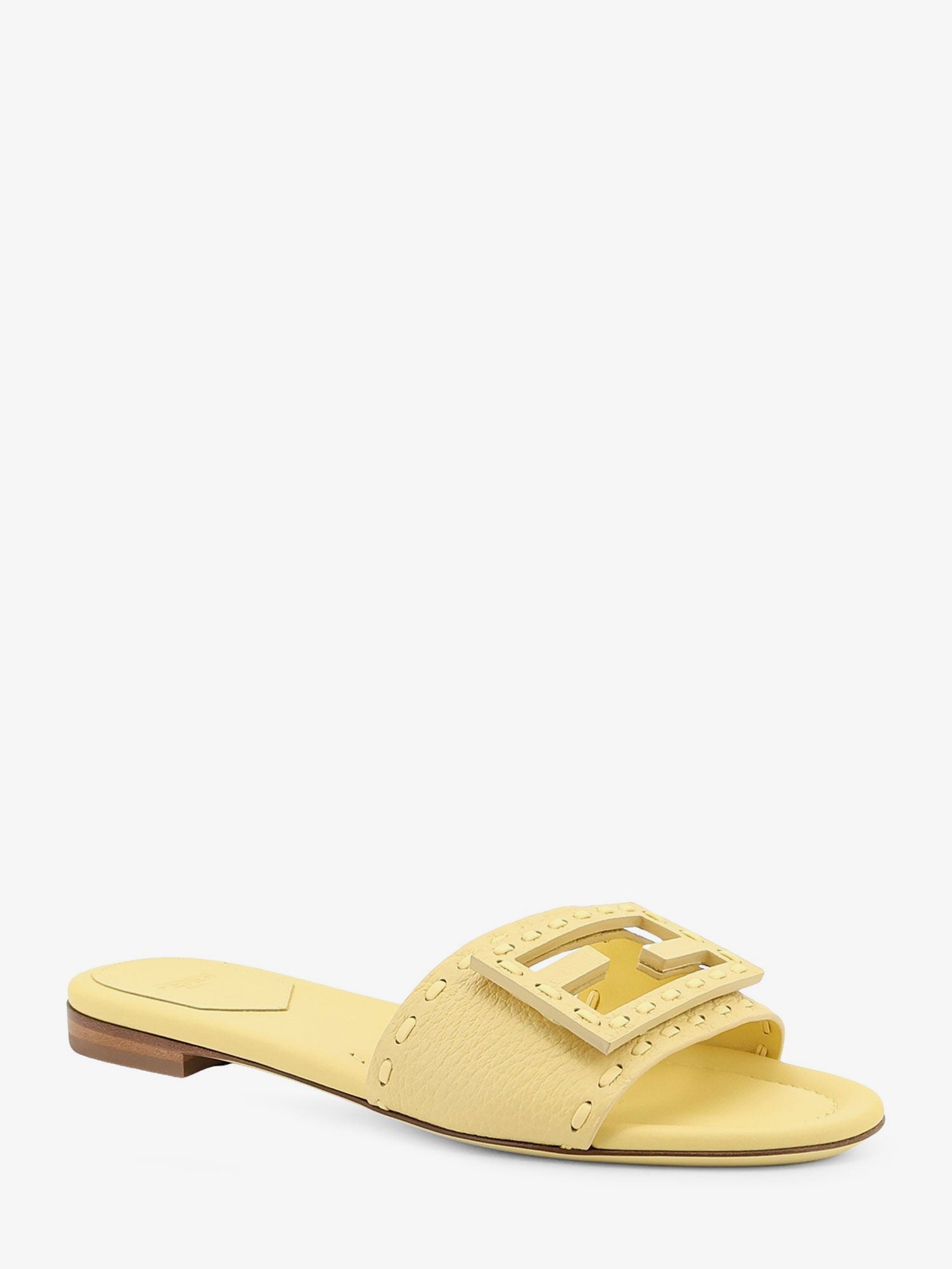 Fendi Leather Tube Sandals