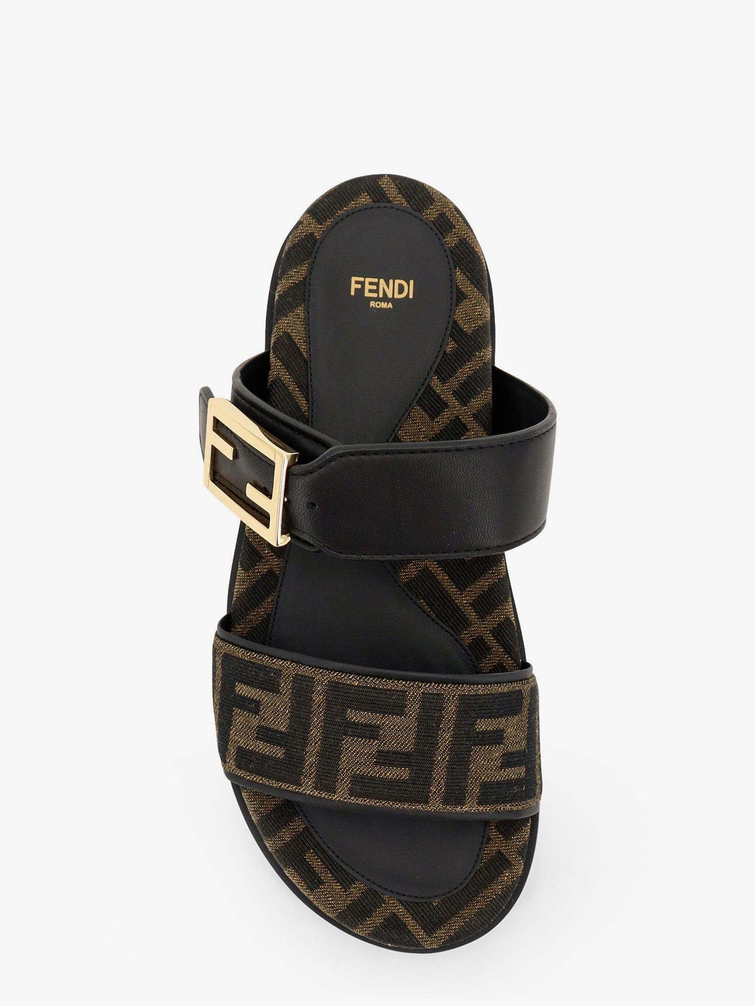 Fendi Feel Ff Fabric Sandals