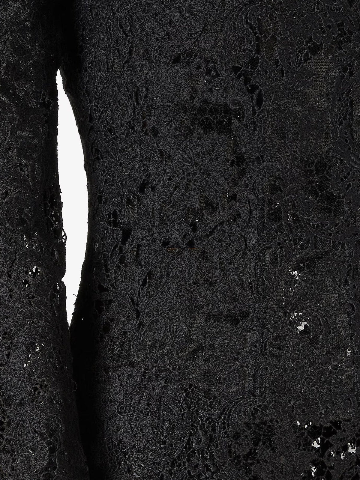 Fendi Black Macramé Lace Dress