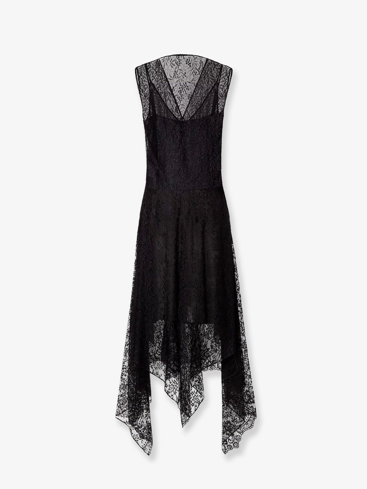 Fendi Black "flowers And Berries" Lace Dress