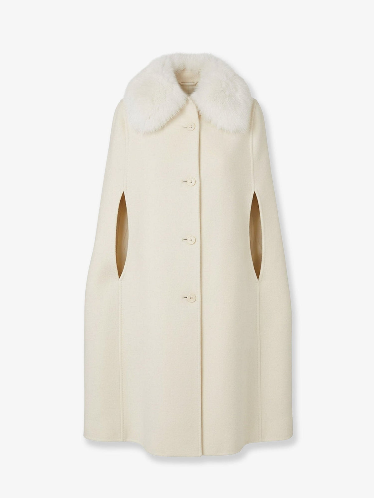 Fendi Virgin Wool And Angora Cape