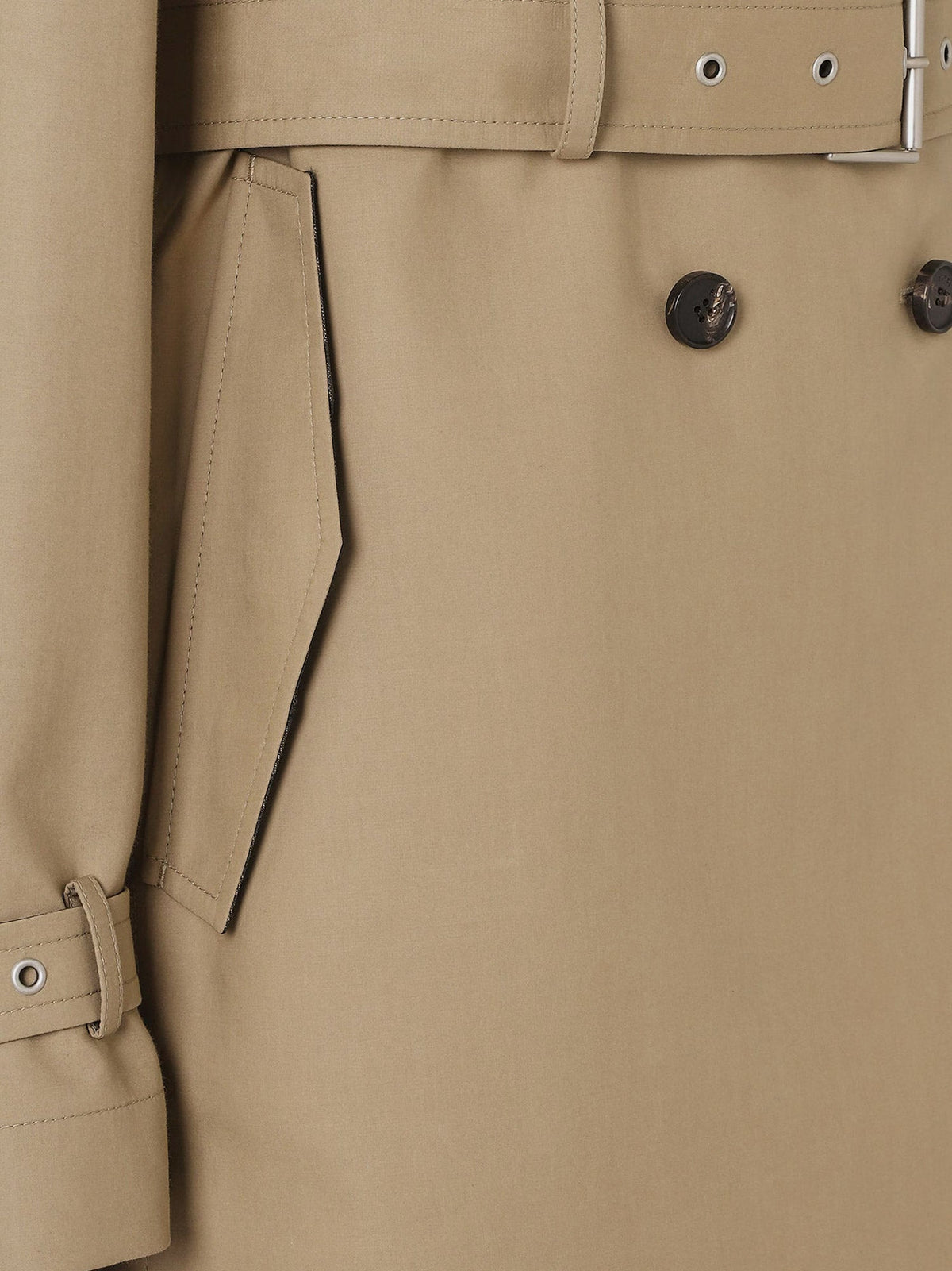 Fendi Midi Trench Coat In Mackintosh Fabric