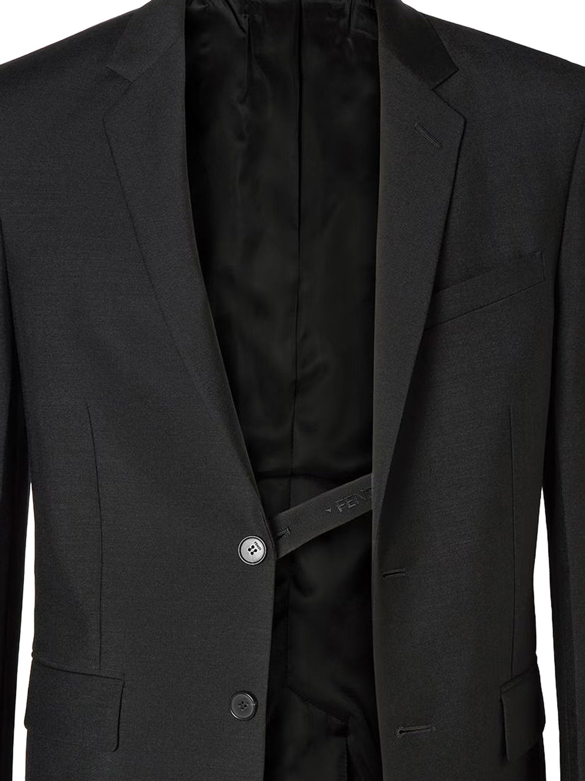 Fendi Slim Fit Kid Mohair Blazer